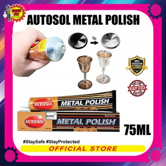 AUTOSOL METAL POLISH 75ML- Rust Remover Chrome Cleaner/ Speciallist for chrome and Stainless Steel
